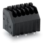 Wago Contact - Borne pour circuits imprimés THR Bouton-poussoir 0.5mm² pas 2,5mm 7 pôles, noir