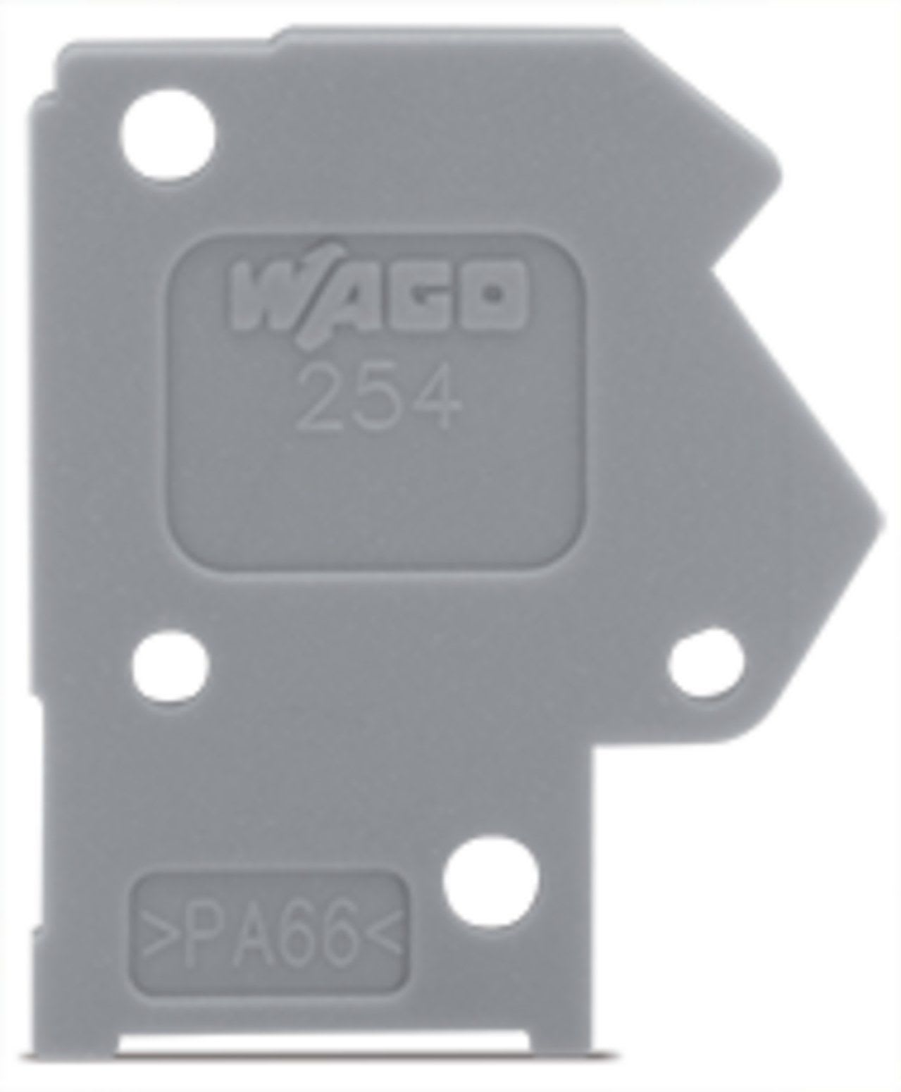 Wago Contact - Plaque d'extrémité / Orange