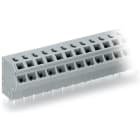 Wago Contact - Barrette à bornes CI 2C 0.75 mm² / 4 pôles / Pas 5-5,08 mm / Gris