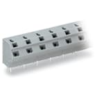 Wago Contact - Barrette à bornes CI 2C 0.75 mm² / 6 pôles / Pas 10-10,16 mm / Gris