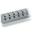 Wago Contact - Barrette à bornes CI 1C 2,5 mm² / 2 pôles / Pas 10-10,16 mm / Gris