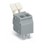 Wago Contact - Borne pour CI poussoir manuel 2,5mm² pas 5/5.08mm 6 pôles, gris