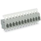 Wago Contact - Barrette à bornes CI 3 pôles / 2, 5 mm² / Pas 5-5,08 mm / Poussoir coudé / Gris