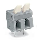 Wago Contact - Borne pour circuits imprimés poussoir manuel 2,5mm² pas 7.5/7.62mm 5 pôles, gris