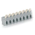 Wago Contact - Barrettes a bornes pour circuits imprimes, 2 broches a souder,poussoir droit,9 p