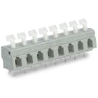 Wago Contact - Barrette à bornes CI 8 pôles / 2, 5 mm² / Pas 7,5-7,62 mm / Poussoir coudé / Gri
