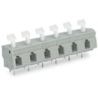 Wago Contact - Borne pour circuits imprimés Bouton-poussoir 2,5mm² pas 10/10,16mm 9 pôles, gris