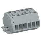 Wago Contact - Barrette à bornes 2C 6 pôles / 1,5 mm² / Gris / Bride de fixation