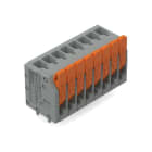 Wago Contact - Borne pour circuits imprimés Levier 1,5mm² pas3.5mm 8 pôles, gris