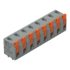 Wago Contact - Borne pour circuits imprimés Levier 1,5mm² pas7.5mm 8 pôles, gris