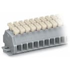 Wago Contact - Barr borne 2c 2.5mm² 8 p/a/br/fix