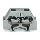 Wago Contact - Borne modulaire 4C / 2,5 mm² / Bleu / Pied de fixation