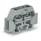 Wago Contact - Borne modulaire 2C / 4 mm² / Gris / Bride de fixation