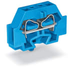 Wago Contact - Borne modulaire 2C / 4 mm² / Bleu / Pied de fixation