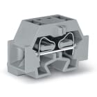 Wago Contact - Borne modulaire 4C / 4 mm² / Gris / Bride de fixation