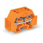 Wago Contact - Borne modulaire 4C / 4 mm² / Orange / Bride de fixation