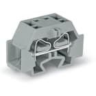 Wago Contact - Borne modulaire 4C / 4 mm² / Gris / Pied de fixation