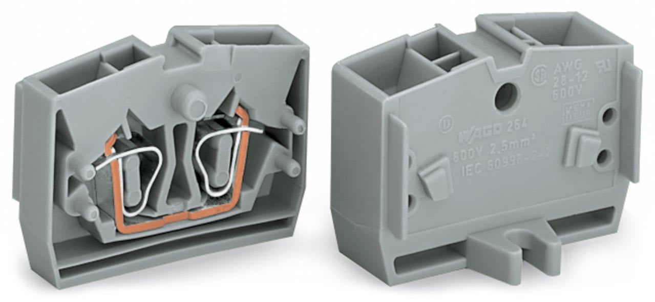 Wago Contact - Borne centrale 4C / 2,5 mm² / Orange