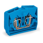 Wago Contact - Borne d'extrémité 2C / 2,5 mm² / Bleu / Bride de fixation