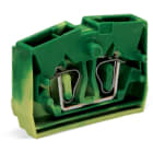 Wago Contact - Borne centrale 2C / 2,5 mm² / Vert-Jaune