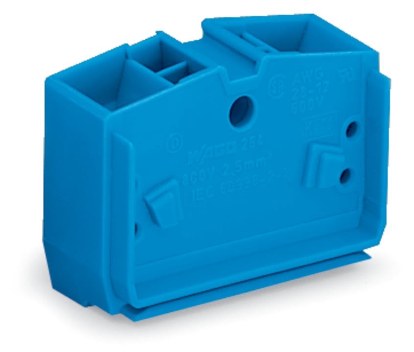 Wago Contact - Borne centrale 4C / 2,5 mm² / Bleu