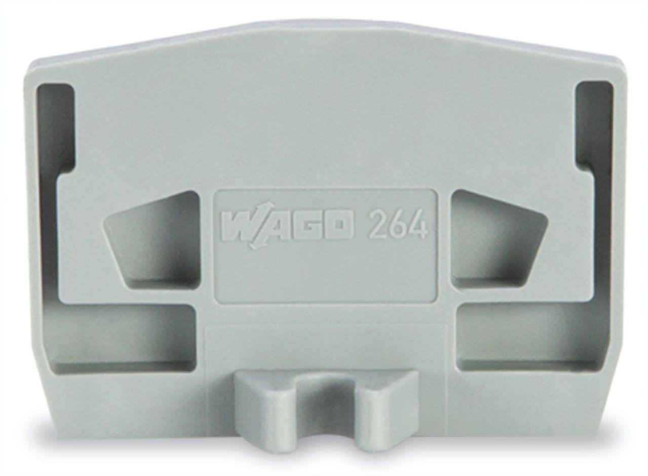 Wago Contact - Plaque d'extremite a/bride/gris cl