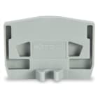 Wago Contact - Plaque d'extremite a/bride/gris cl