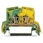 Wago Contact - Borne de passage 4C TS 35 Vert-Jaune