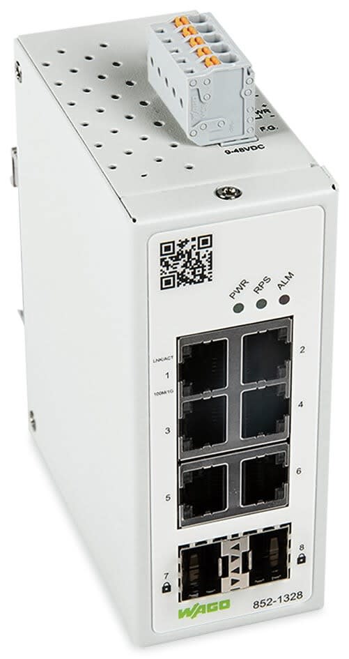 Wago Contact - Switch ETHERNET admin 6 ports 1000Base-T - 2 slots SFP 1000 - MACSec