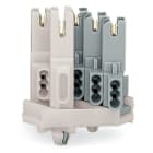 Wago Contact - Connect fem 1 mm² 3 pôles /PIED/BLANC/ Gris