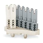 Wago Contact - Connecteur femelle 1 mm² 3 pôles / pied / blanc / gris