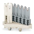 Wago Contact - Connect fem 1mm² 4 p/pied/blanc/gris