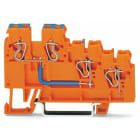 Wago Contact - Borne alimentation pour capteur 3C / Orange