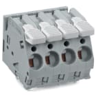 Wago Contact - Borne pour CI Levier 6mm² pas7.5mm 8 pôles, gris