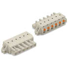Wago Contact - Connecteur femelle pour 1 conducteur 100% protégé contre l'inversion, gris clair