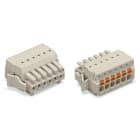 Wago Contact - Connecteur femelle pour 1 conducteur 100% protégé contre l'inversion, gris clair