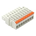 Wago Contact - Connecteur femelle pour 1 conducteur; Levier; Push-in CAGE CLAMP®; 1,5 mm²; Pas
