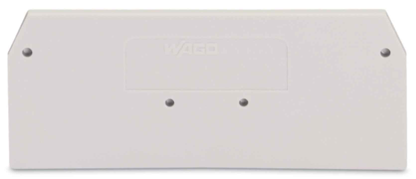 Wago Contact - Plaque d'extrémité / Gris