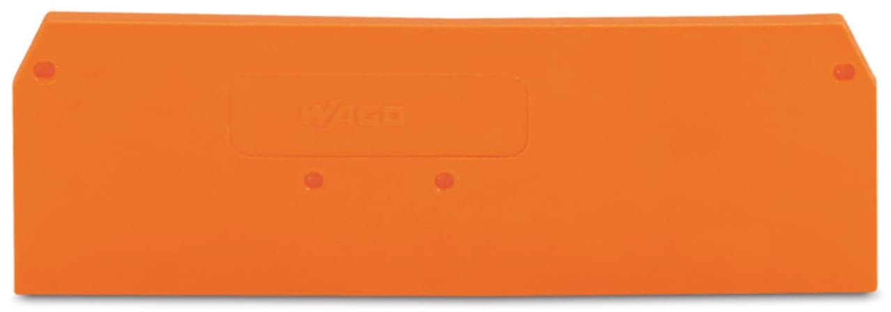 Wago Contact - Plaque d'extrémité et intermédiaire / Orange