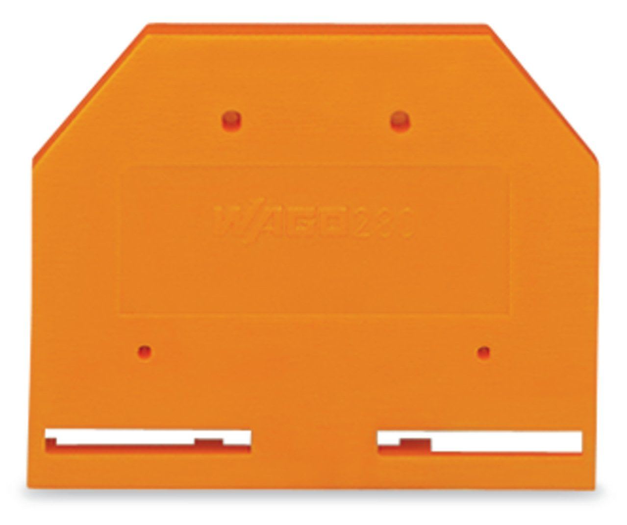 Wago Contact - Plaque intermédiaire et d'extrémité / Orange