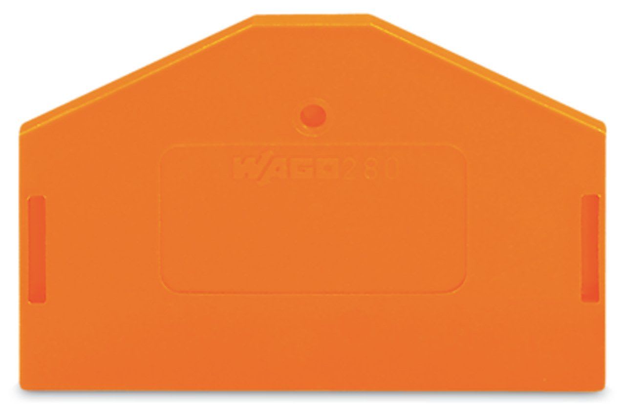 Wago Contact - Plaque intermédiaire et d'extrémité / Orange