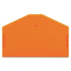 Wago Contact - Plaque intermédiaire et d'extrémité / Orange
