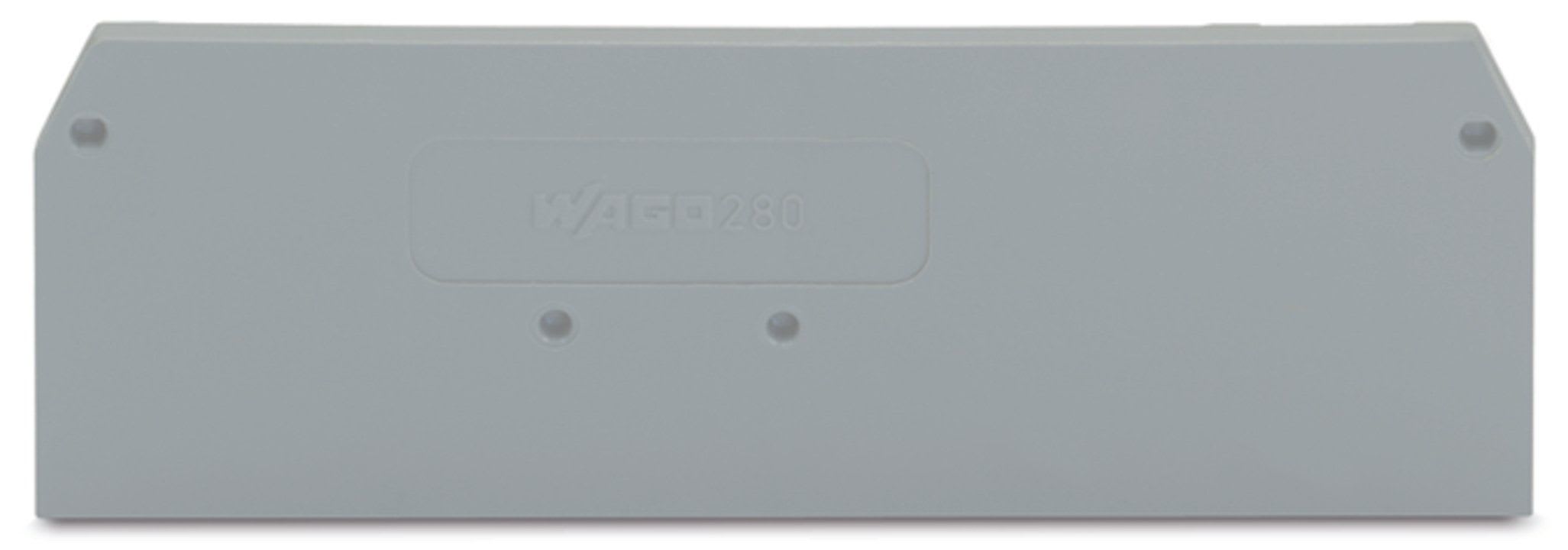 Wago Contact - Plaque intermédiaire et d'extrémité / Gris