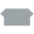 Wago Contact - Plaque intermédiaire et d'extrémité / Gris