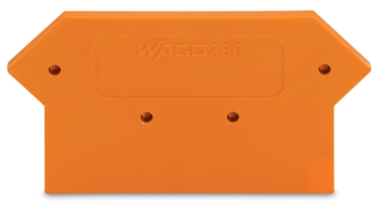 Wago Contact - Plaque intermédiaire et d'extrémité / Orange