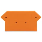 Wago Contact - Plaque intermédiaire et d'extrémité / Orange