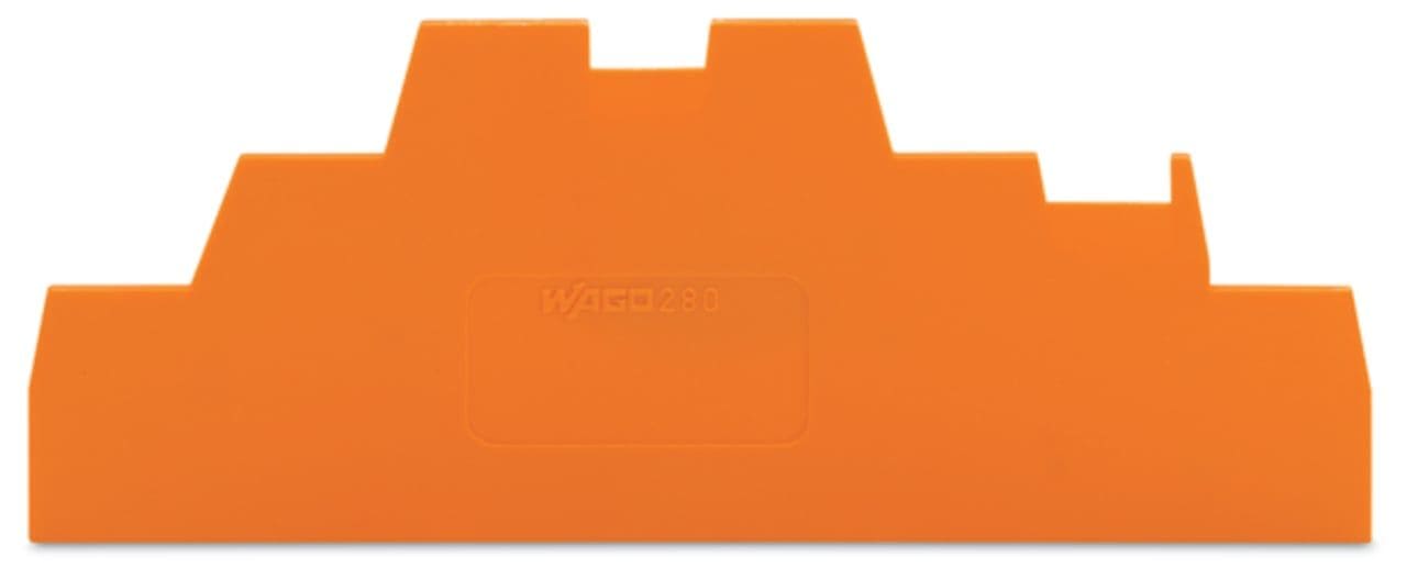 Wago Contact - Plaque intermédiaire et d'extrémité / Orange, Epaisseur 1,1 mm