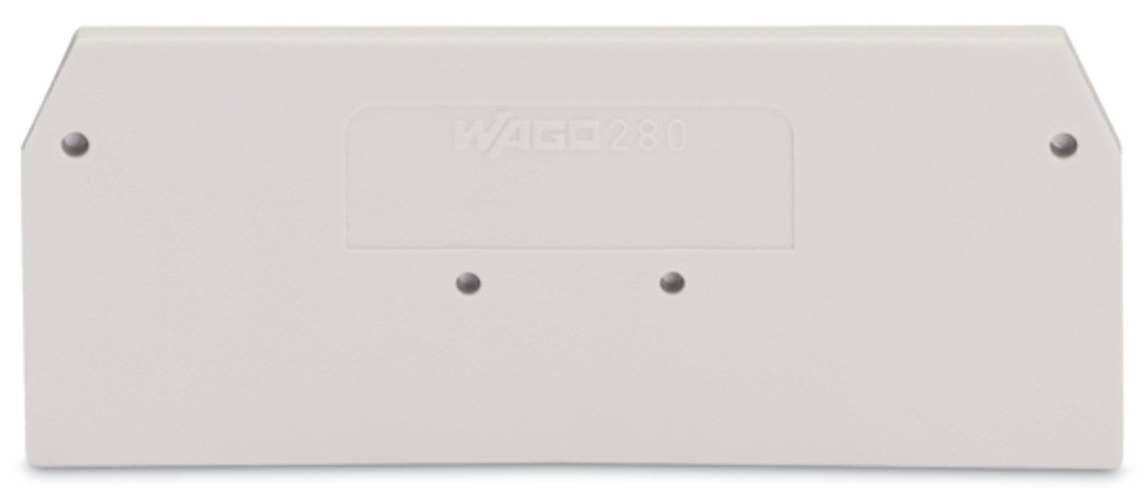 Wago Contact - Plaque d'extrémité / Gris clair