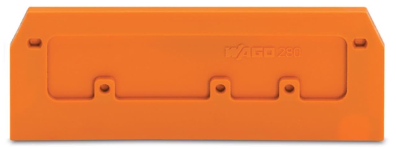 Wago Contact - Plaque intermédiaire et d'extrémité / Orange Série 280