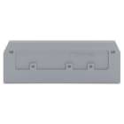 Wago Contact - Plaque intermediaire et d'extrémité gris épaisseur 2,5 mm série 280